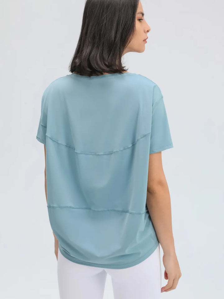Millennia Round Neck Short Sleeve Active T-Shirt