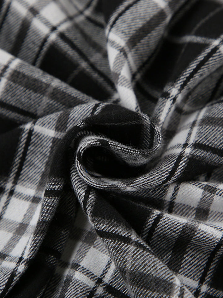 Oversized Plaid Button Up Shirt