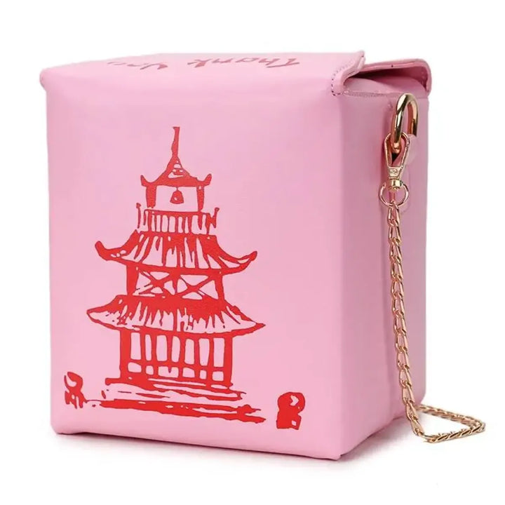 Chinese Takeout Box Chain Bag