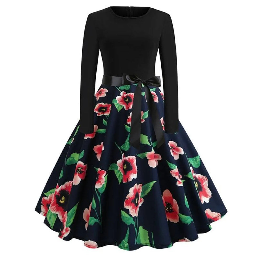 Women's Christmas Styled Swing Dress