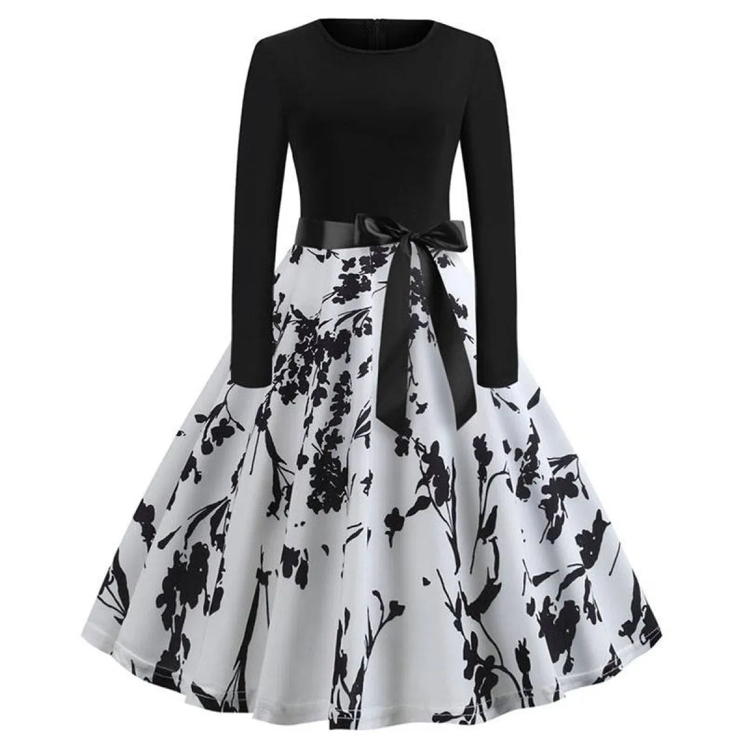 Women's Christmas Styled Swing Dress