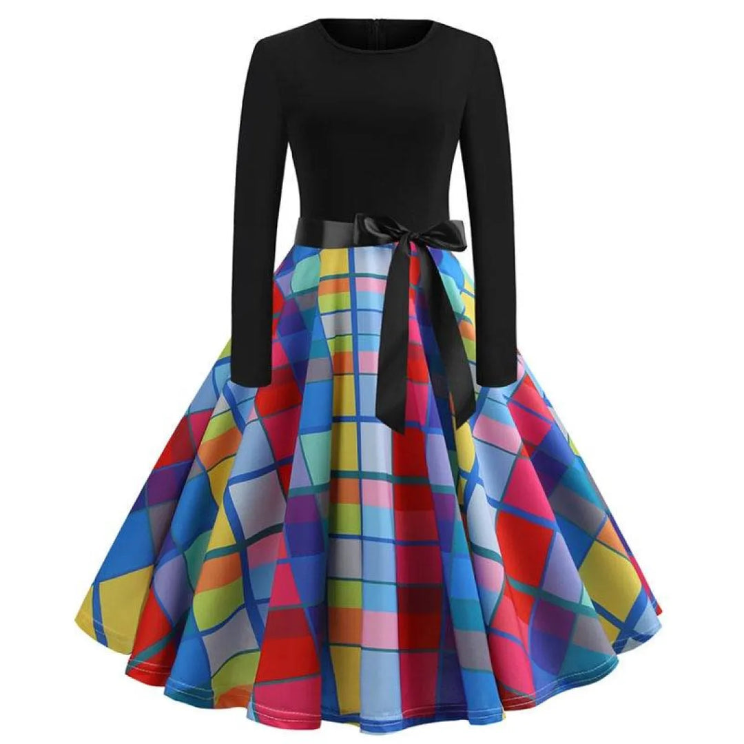 Women's Christmas Styled Swing Dress