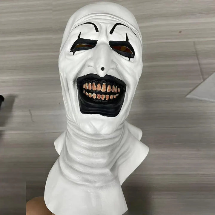 Terrifier 2 Art The Clown Cosplay Costume – Jumpsuit & Mask Halloween Set