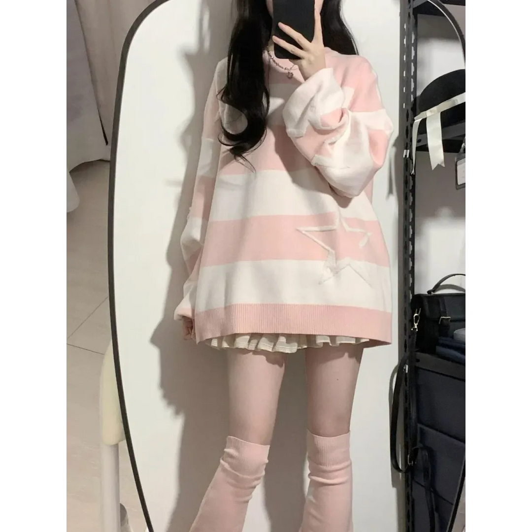 Cosmic Grunge Starry Sweater