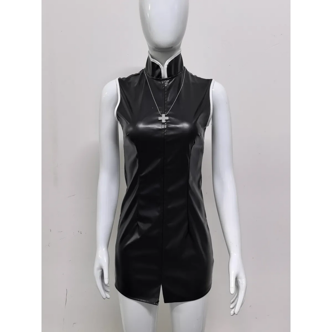 Misato Katsuragi EVA Cosplay Set – Red Jacket & Black Dress Costume