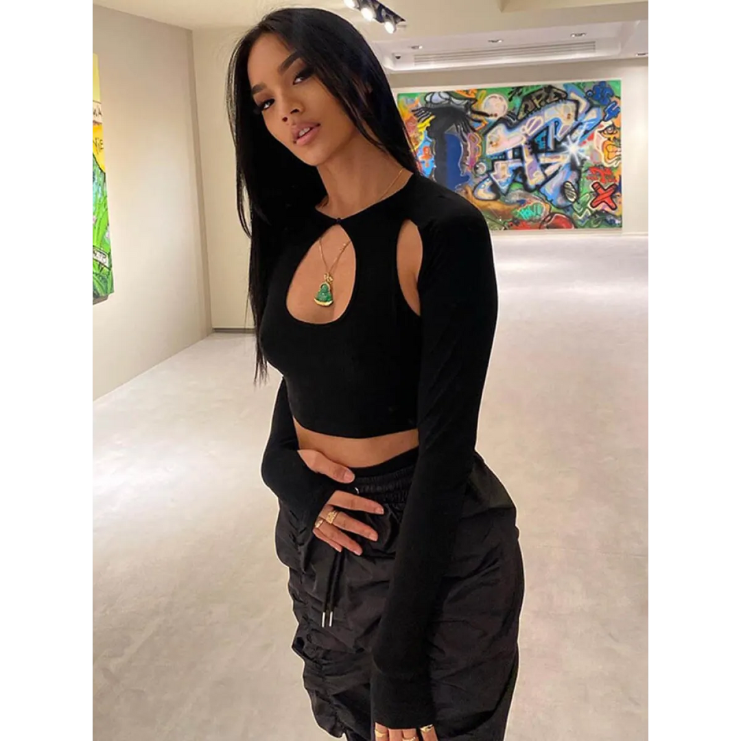 Side With Me Cropped Corset Top