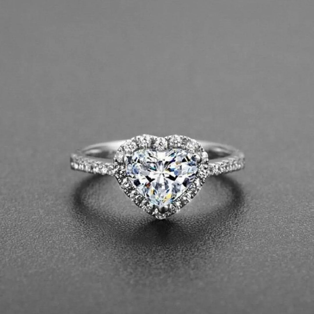 Crystal Decorated Wedding Ring