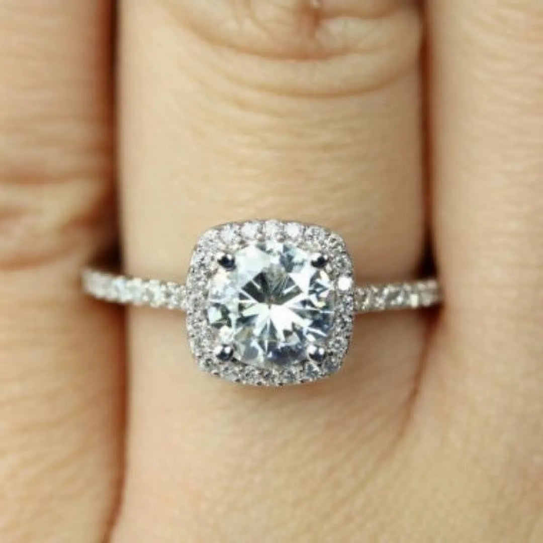 Crystal Decorated Wedding Ring