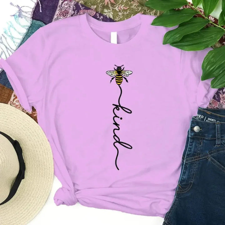 Inspirational Shirt – Bee Kind Script Tee