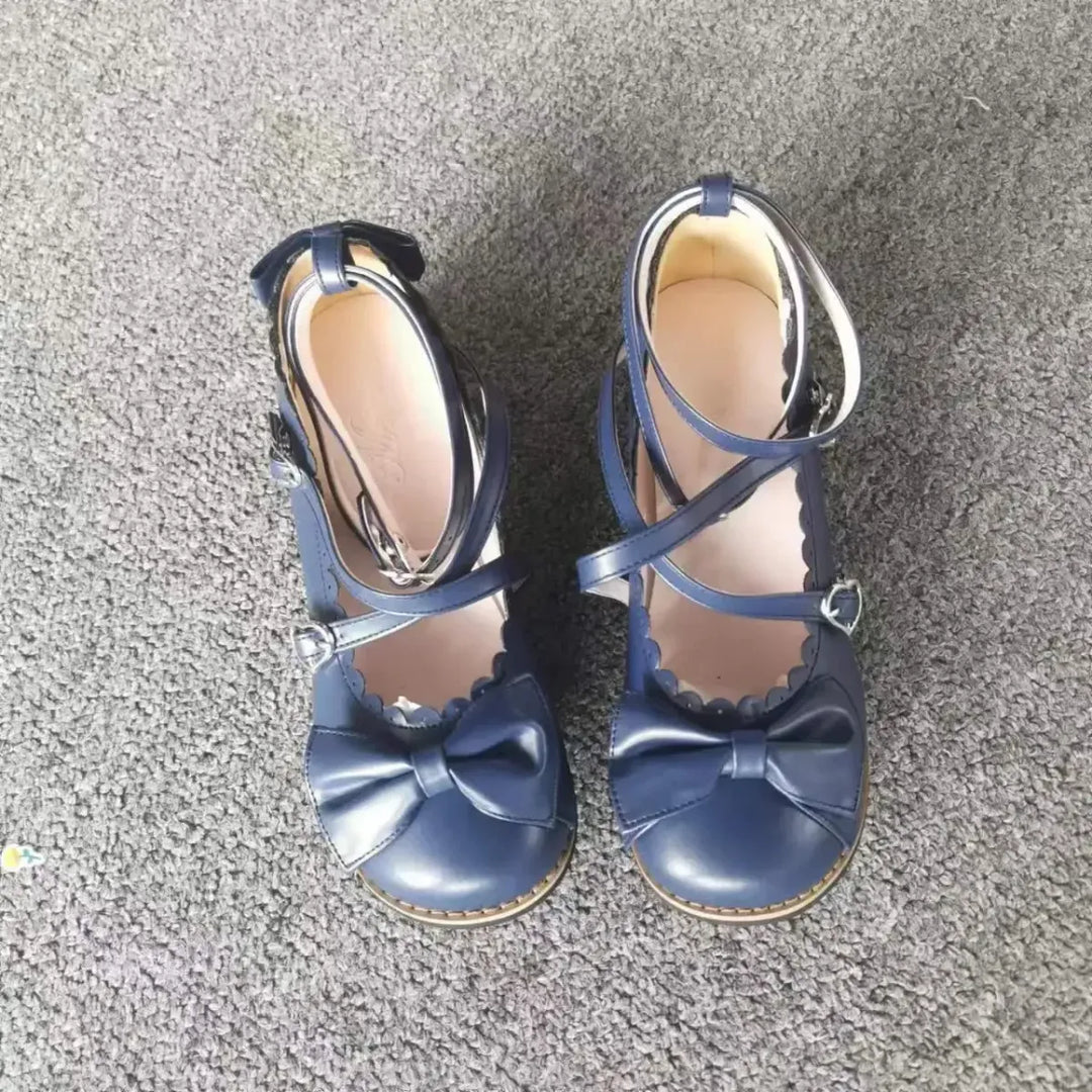 Cute Cross-Strap Flats - Princess Party Shoes