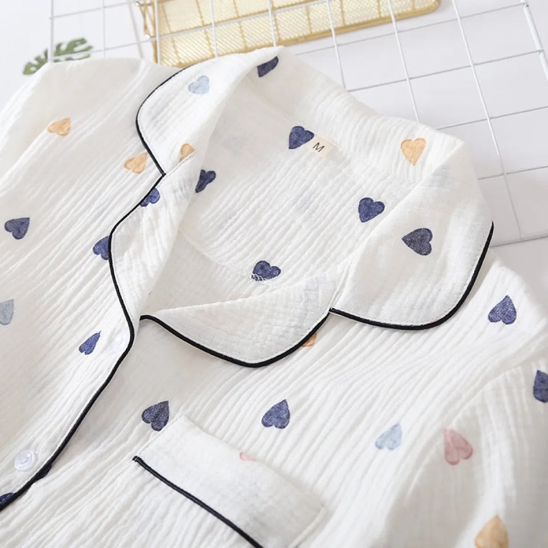 Cute Short Sleeve Home Pajamas