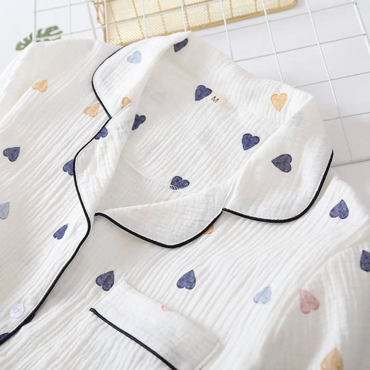 Cute Short Sleeve Home Pajamas