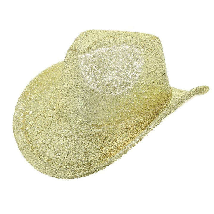 Cowboy Hat Gold Metallic Glittering Fashion Hat