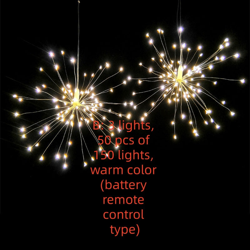 New Solar Firework Light Led Explosion Light Room Starry Decoration Light