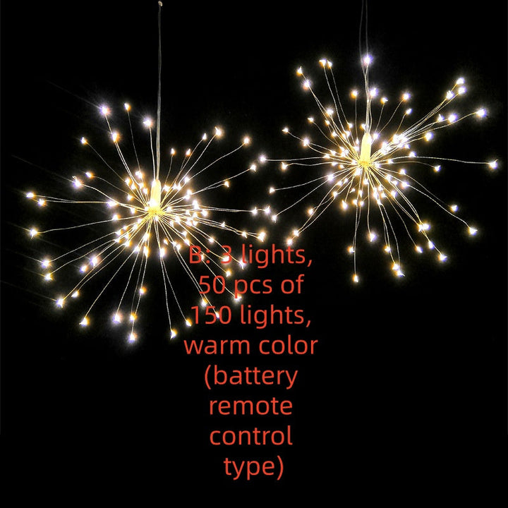 New Solar Firework Light Led Explosion Light Room Starry Decoration Light