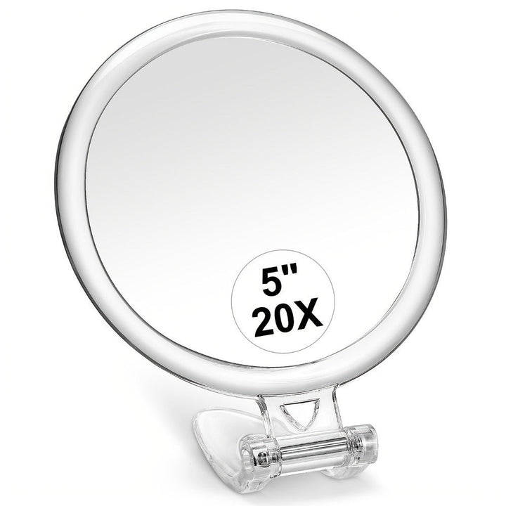 10x15x20x30x40x Double-Sided Handheld Portable Folding Makeup Mirror