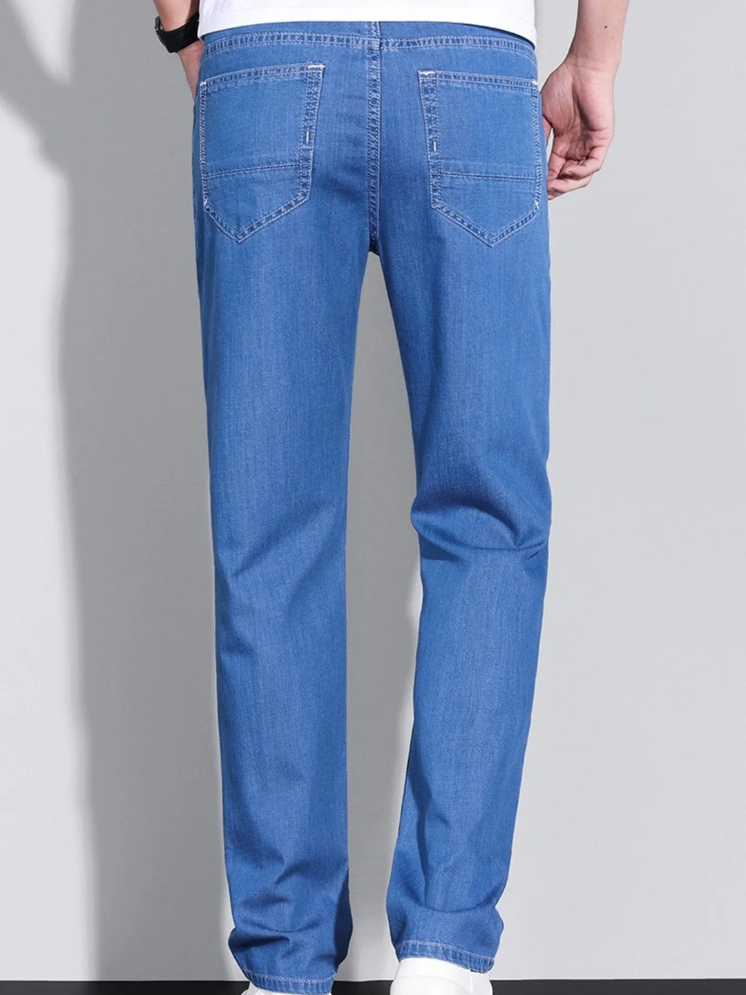 Men's Washed Straight Fit Jeans