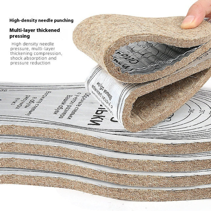 Cartoon Wool Carpet Insole Thick Warm Shock Absorption