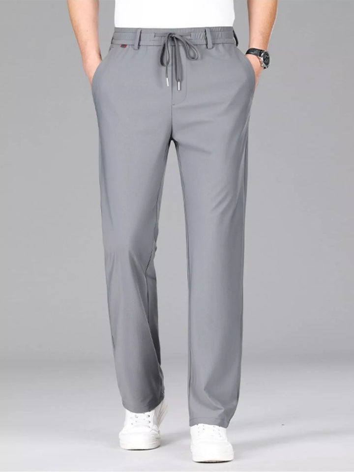 Men's Plus Size Lightweight Drawstring Casual Pants
