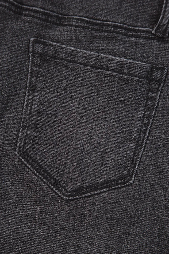 High-Waisted Wide-Leg Vintage Wash Jeans