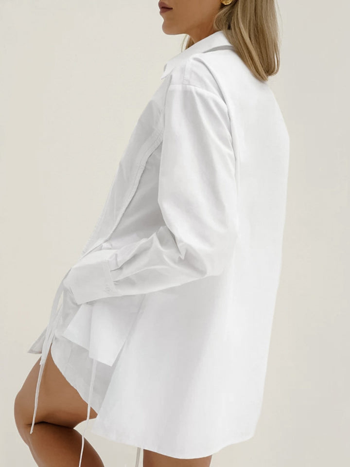 Button Up Shirt and Shorts Set