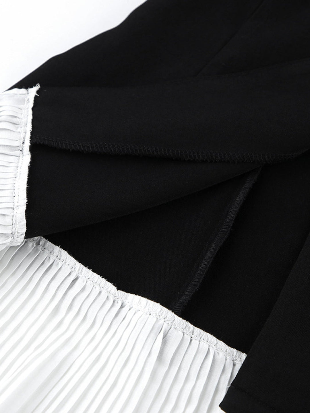 Pleated One Button Blazer Dress