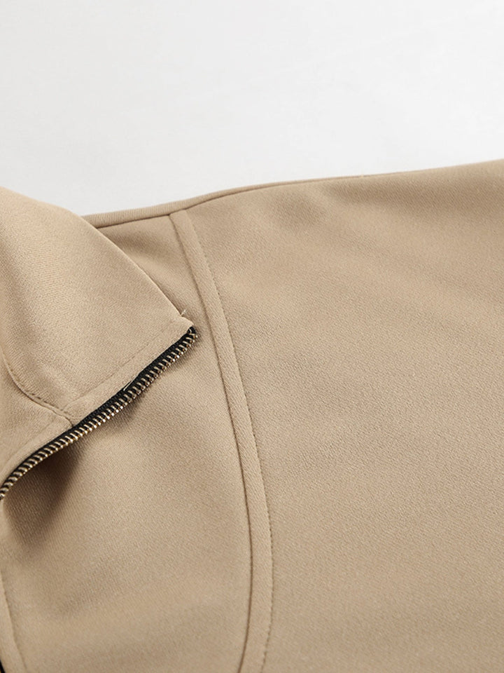 Quarter Zip Long Sleeve Top and Pants Set