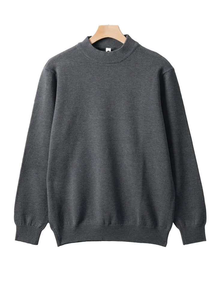 Men's Plus Size Round Neck Long Sleeve Sweater