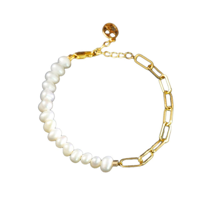 French-style Light Luxury Natural Pearl Assembled Bracelet