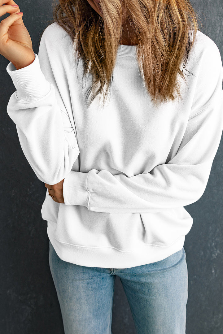 Sweat-shirt ras du cou classique et solide