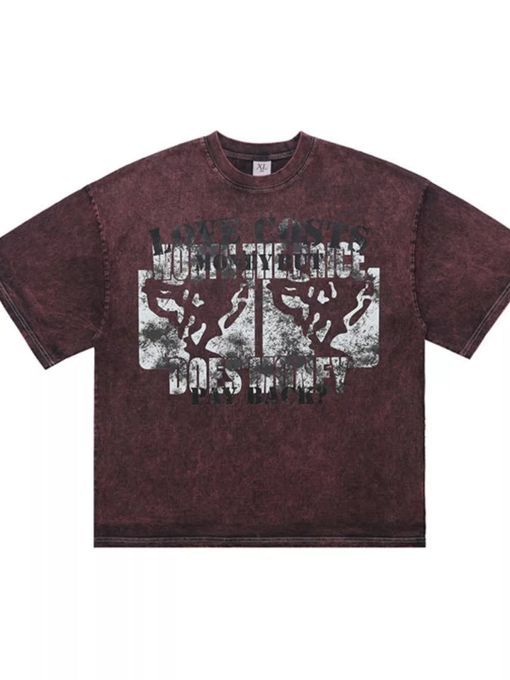 Men's Vintage Washed Graphic Short Sleeve T-Shirt