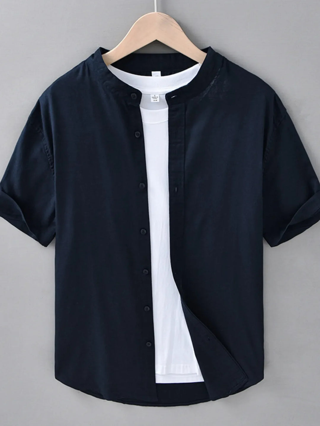 Men's Plus Size Button Up Short Sleeve Shirt