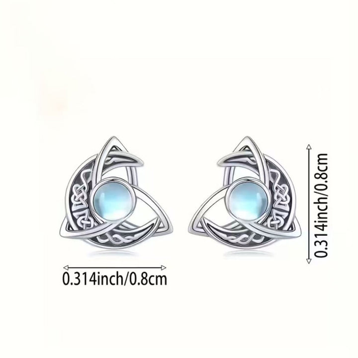 Moonstone Stud Earrings