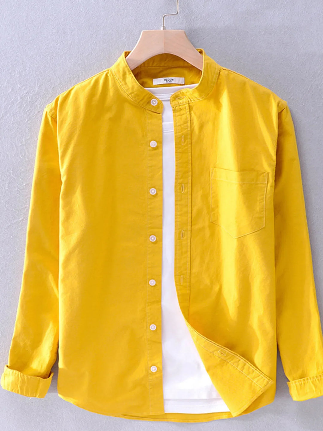 Men's Plus Size Button Up Long Sleeve Shirt