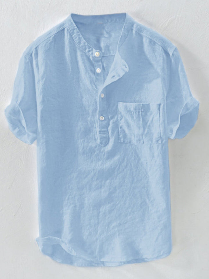 Men's Plus Size Casual Short Sleeve Shirt