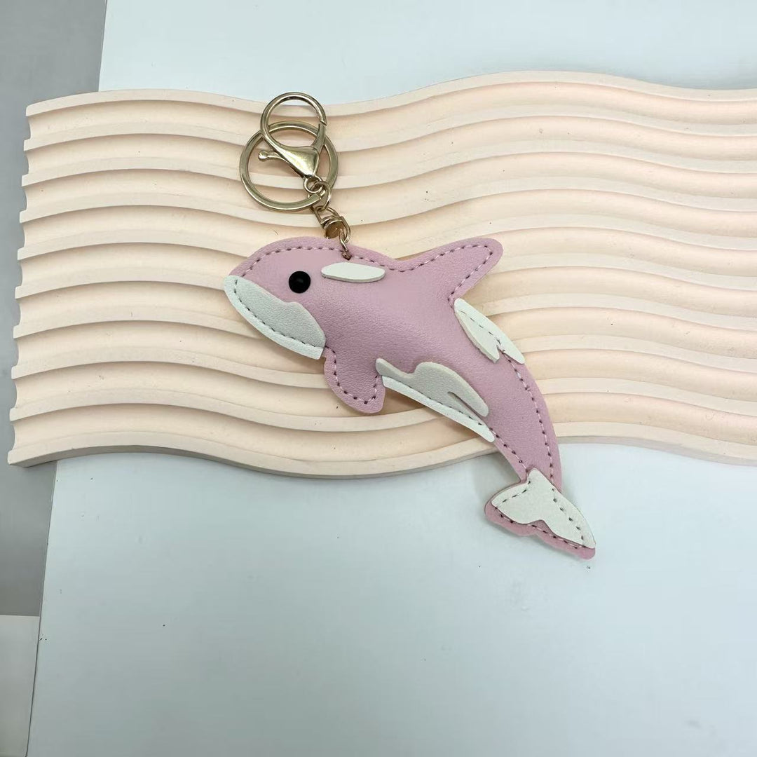 New-style Marine Animal Keychain Made Of PU Leather Shark