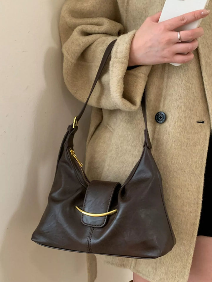 Buckle Adjustable Strap Crossbody Bag