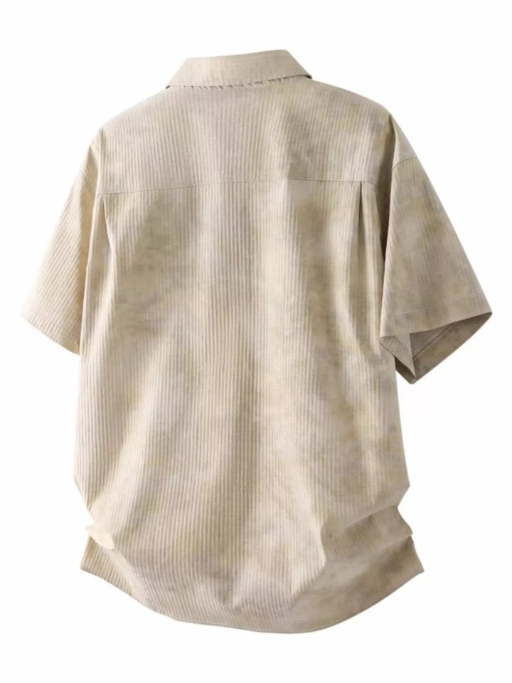 Men's Plus Size Casual Short Sleeve Shirt