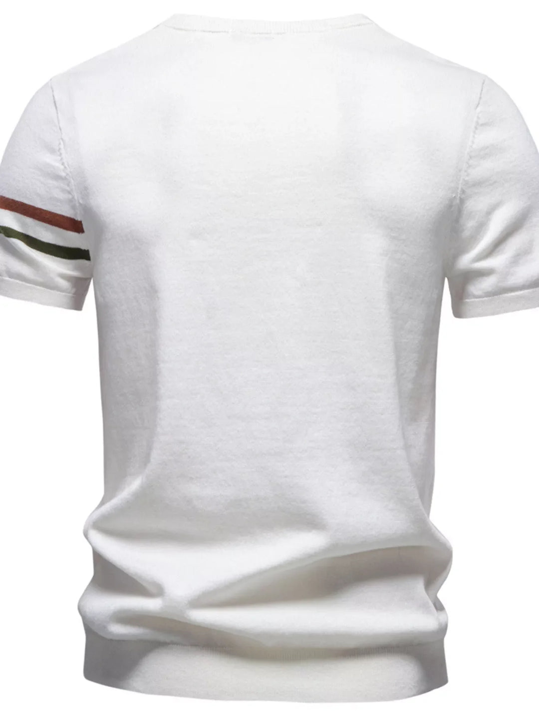 Men's Casual Striped Sleeve T-Shirt