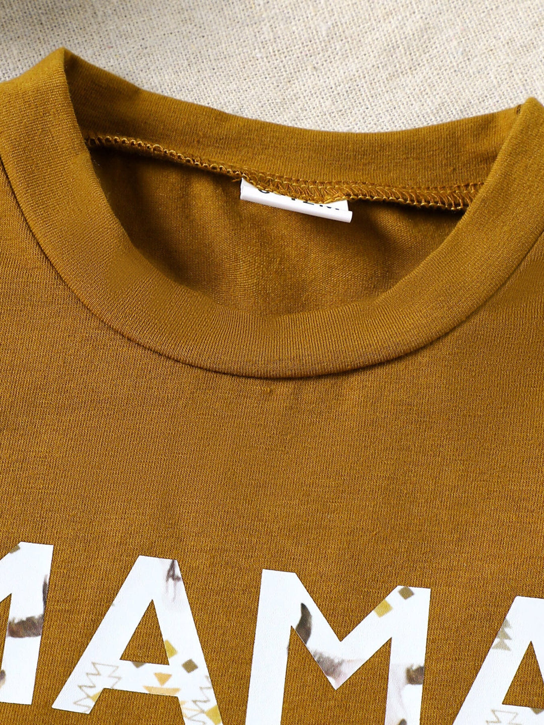 Children's Mama' Boy Graphic Casual Tee and Shorts Set