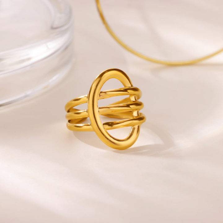Creative Alien Big Wave Open Ring For Women
