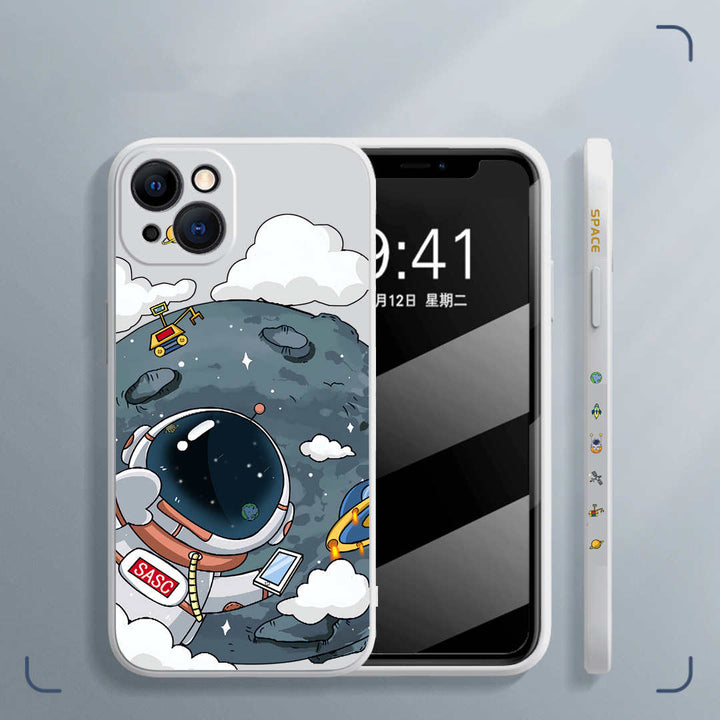 Rubik's Cube TPU Phone Case Side Astronaut