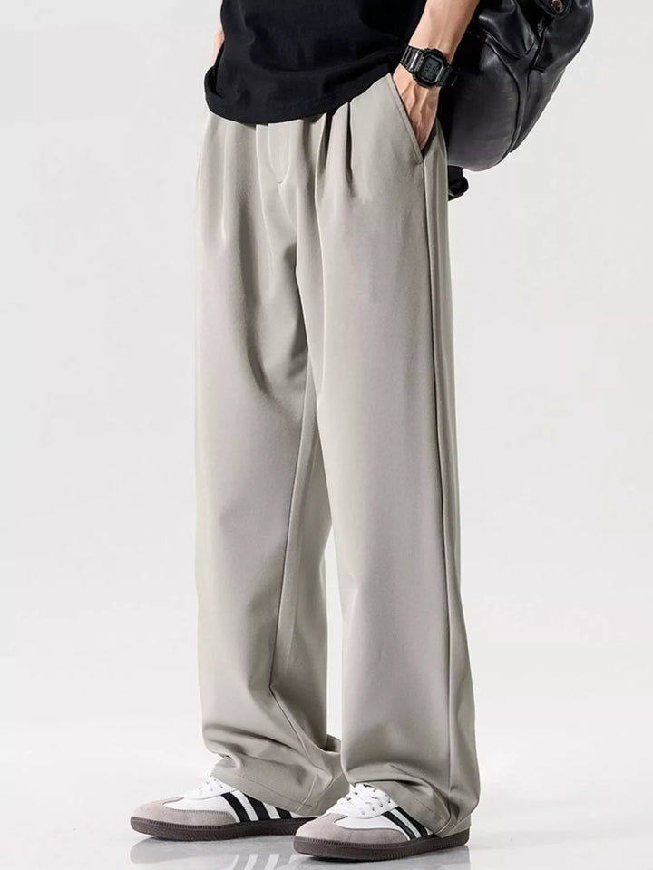 Men's Plus Size Wide Leg Pants