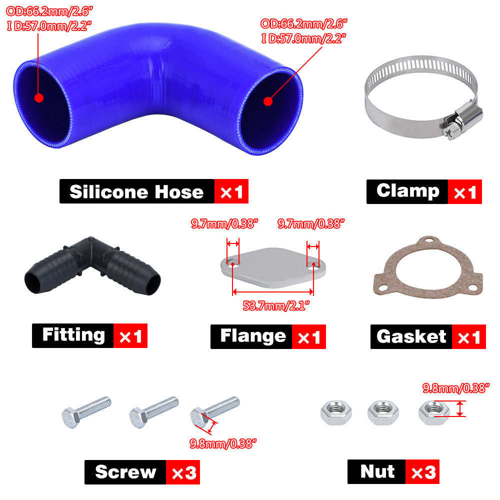 Modified Auto Parts Exhaust Gas Circulation Disassembly Pipe