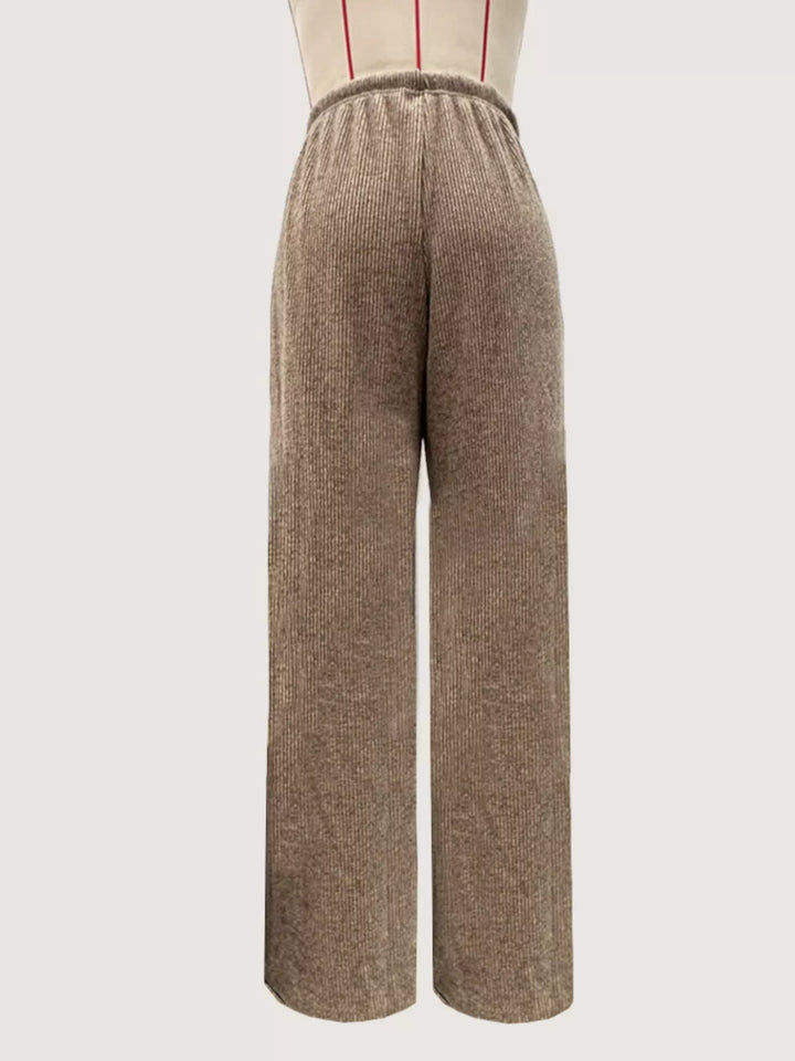 Drawstring Wide Leg Pants