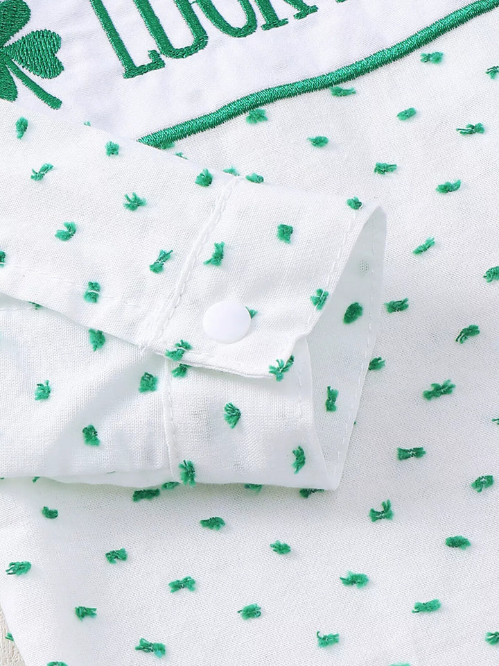 Children's Lucky Charm Gingham Top & Bottom Set