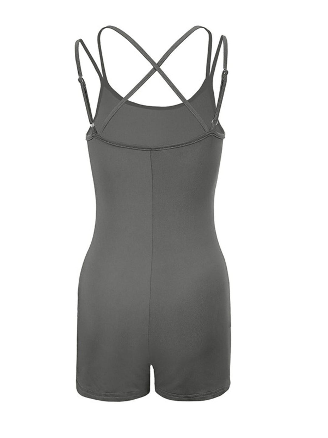 Double Spaghetti Strap Active Romper
