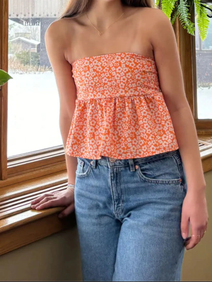 Tie Back Tube Top