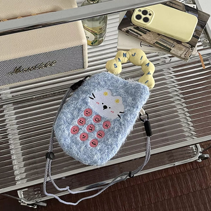Cartoon Plush Crossbody Bag