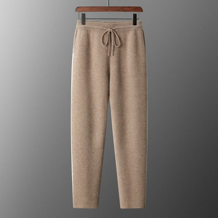 Thickened Assorted Colors Cashmere Men's Casual Loose Knitted Casual Pants